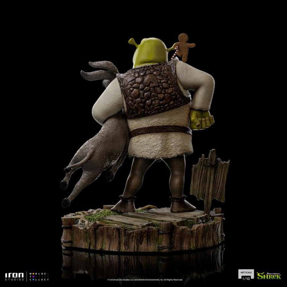 Shrek, Donkey and the Gingerbread Man Deluxe Art Scale 1/10