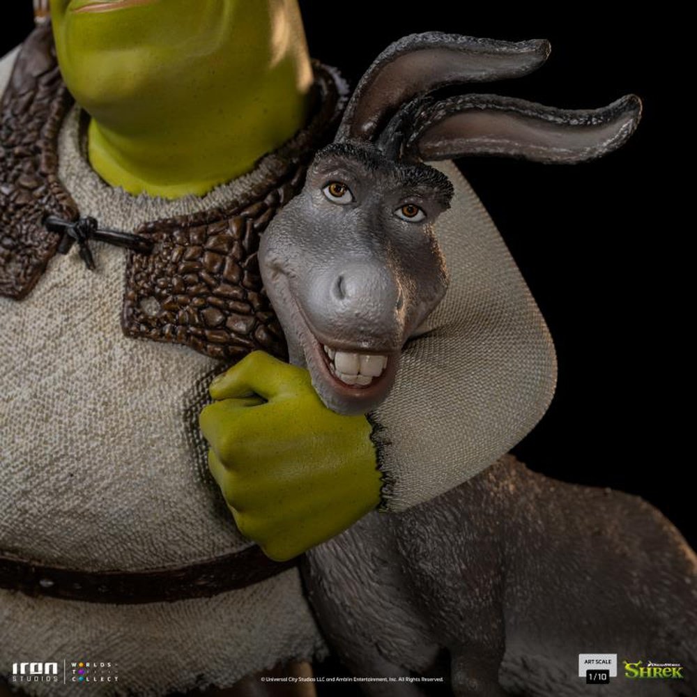 Shrek, Donkey and the Gingerbread Man Deluxe Art Scale 1/10