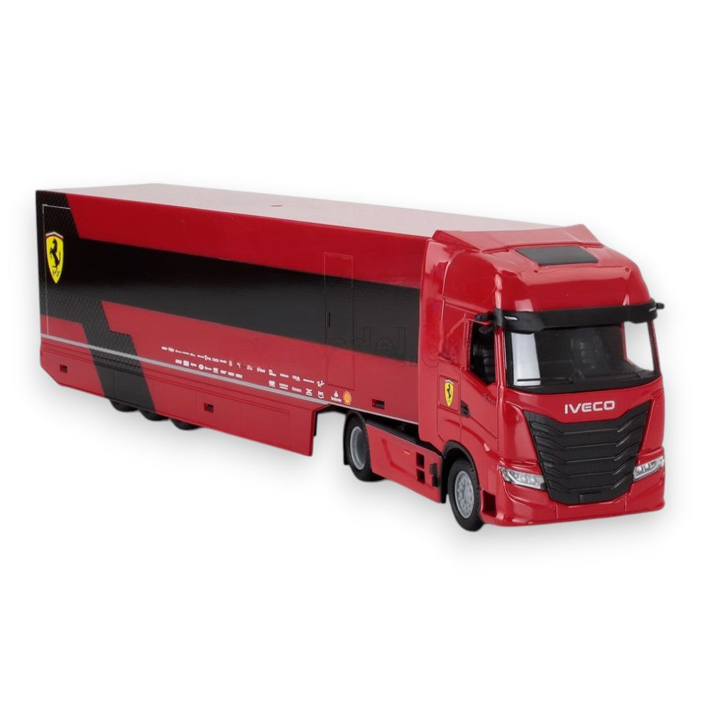 Formula 1 Iveco S-Way 570 Race Car Transporter & Ferrari SF-24 #16 Leclerc 1/43
