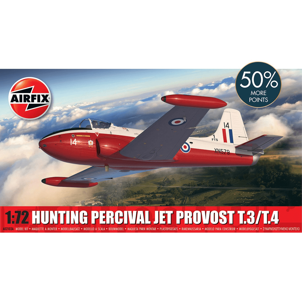 Hunting Percival Jet Provost T.3/T.4 Model Kit 1/72