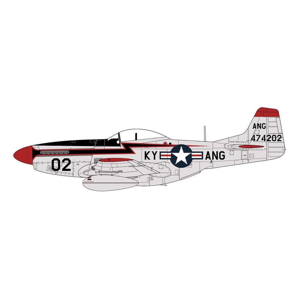 North American F-51D Mustang Model Kit 1/72