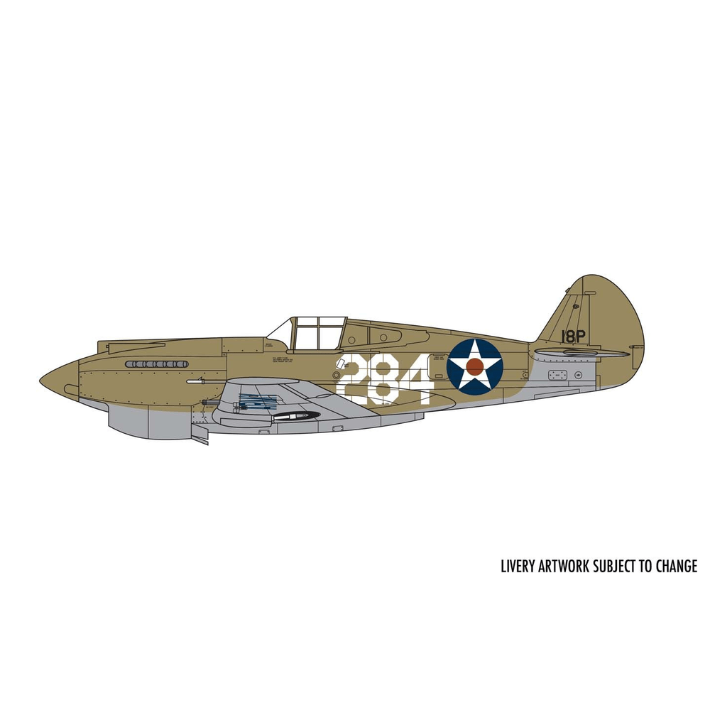 Curtiss P-40B Warhawk Model Kit 1/72