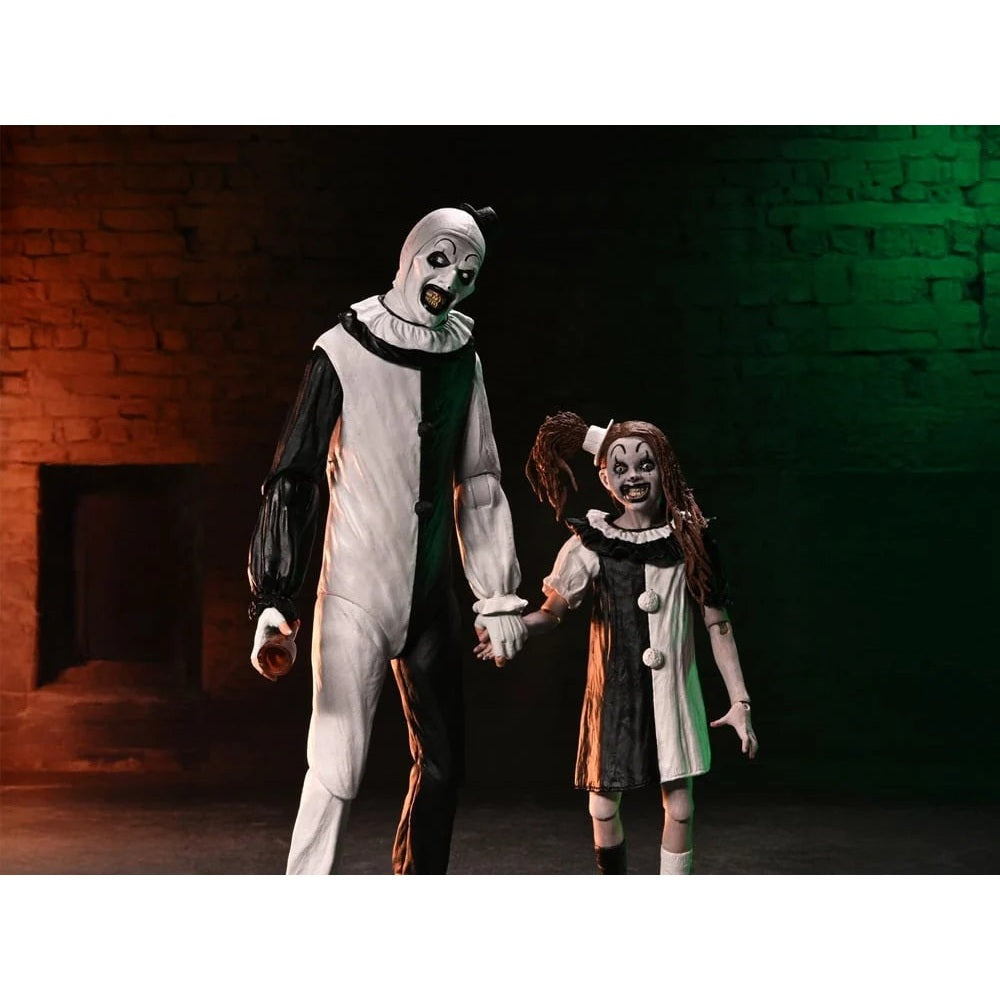 Terrifier 2 Ultimate Art the Clown & Little Pale Girl 2-Pack