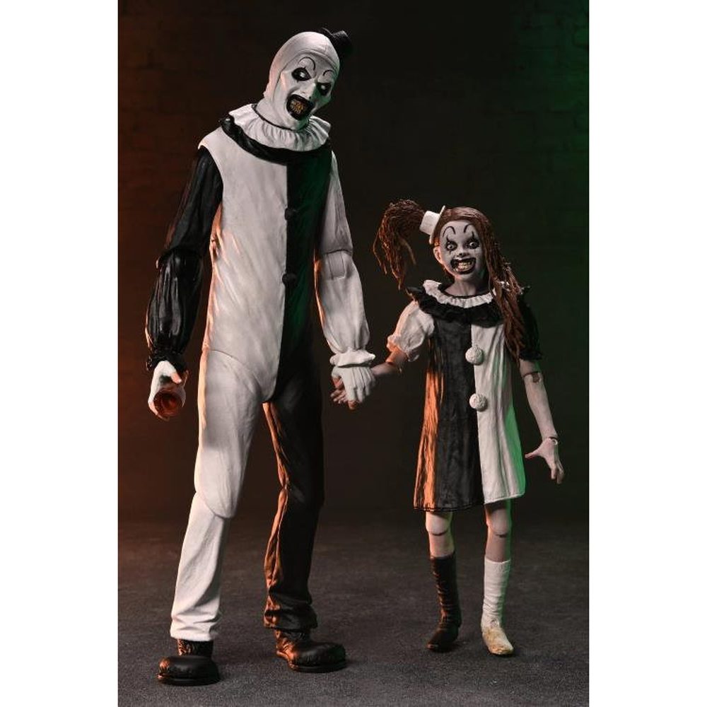 Terrifier 2 Ultimate Art the Clown & Little Pale Girl 2-Pack
