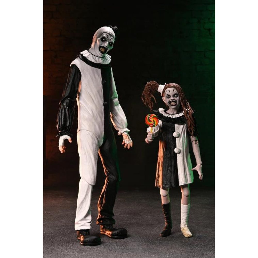 Terrifier 2 Ultimate Art the Clown & Little Pale Girl 2-Pack