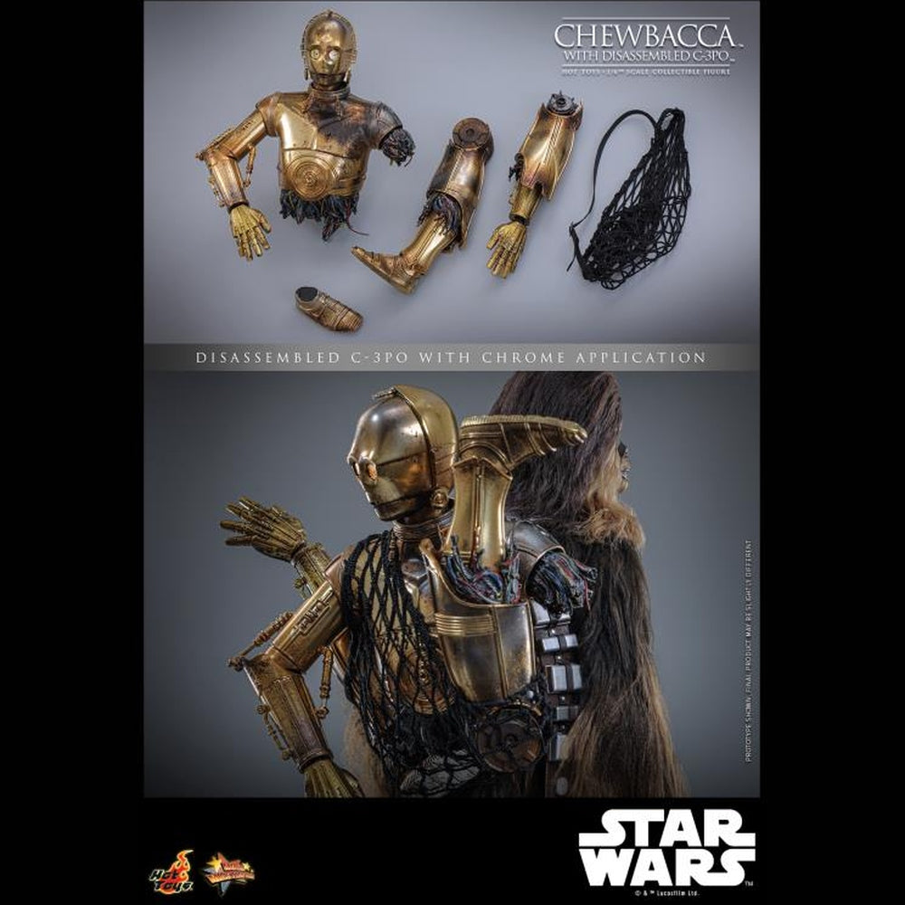 Star Wars: The Empire Strikes Back Chewbacca & Disassembled C-3PO 1/6