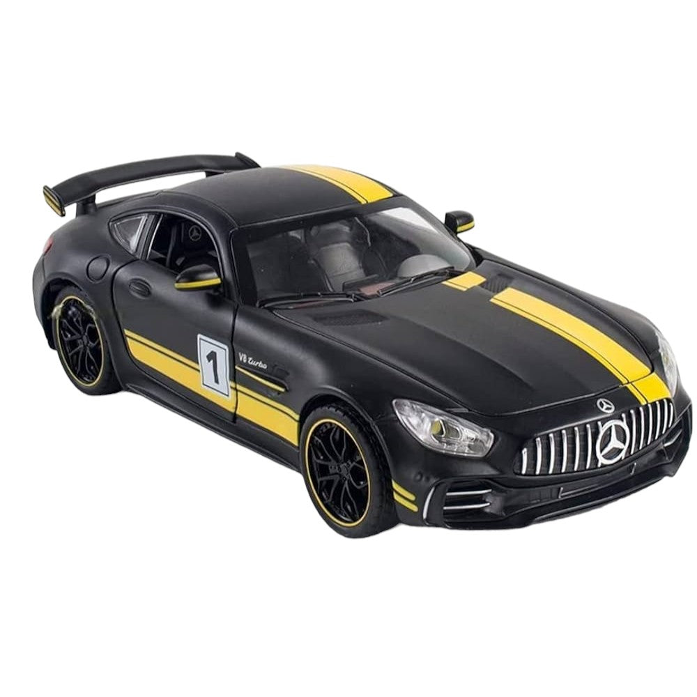 Mercedes-Benz AMG GT Negro Luces y Sonido 1/30