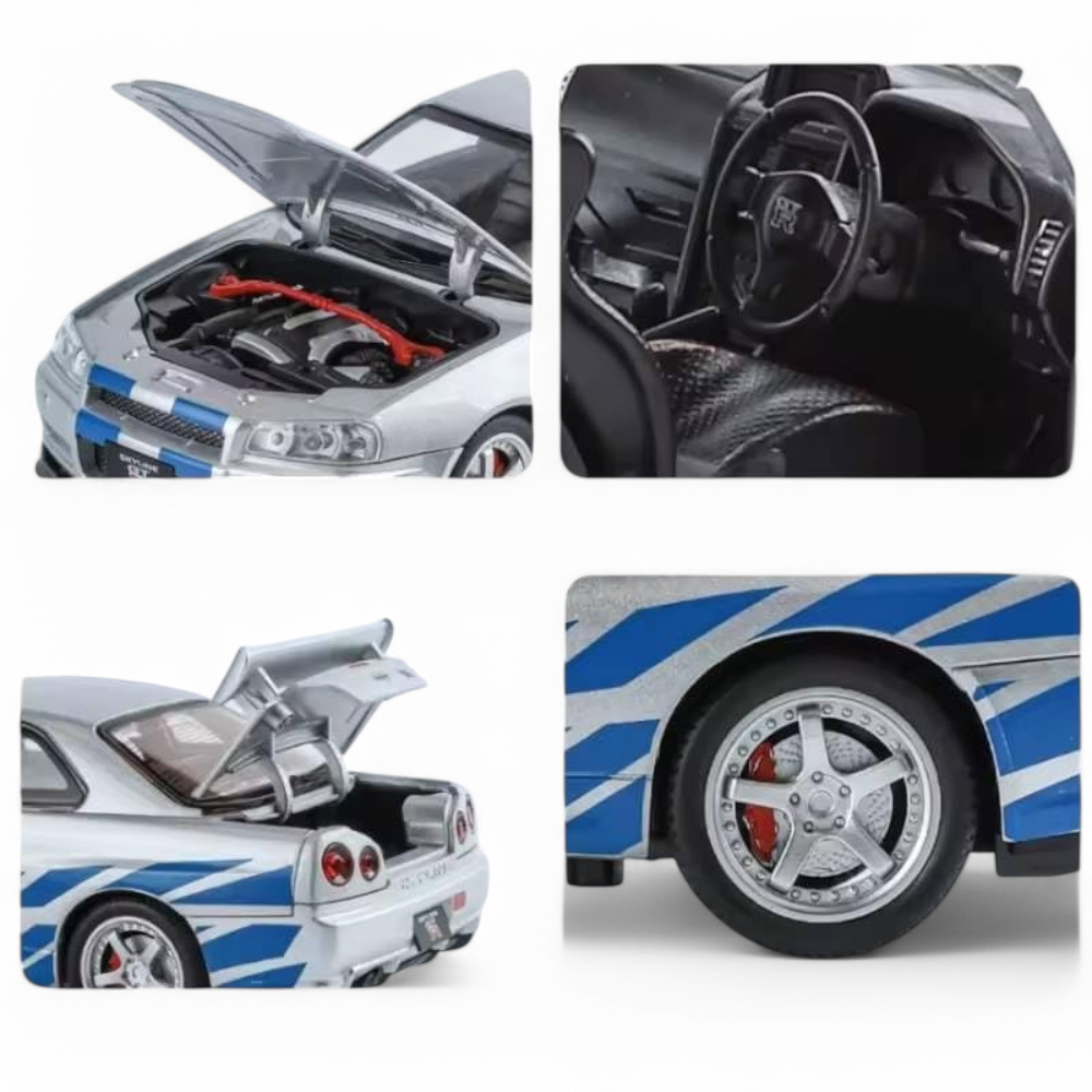 Nissan Skyline GTR R34 Luces y Sonido 1/24