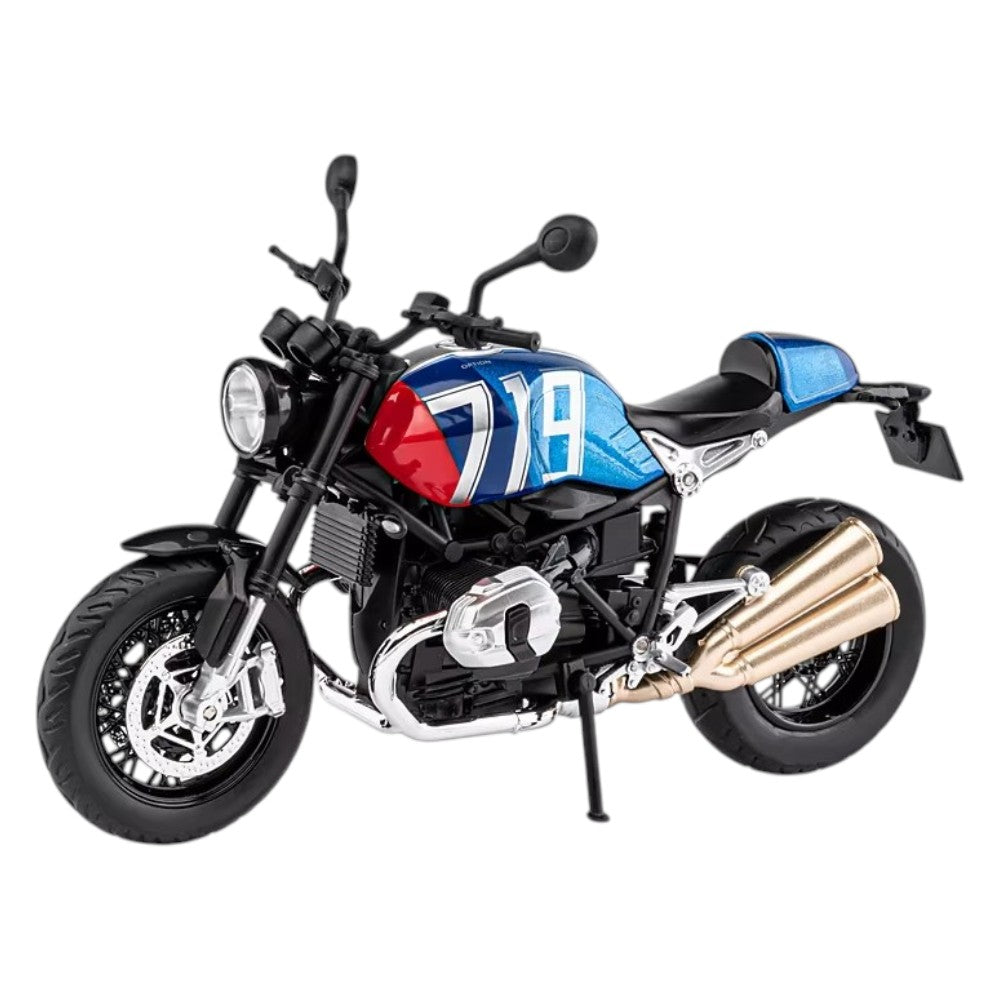 BMW R Nine T Scrambler Azul (Luces y Sonido) 1/12
