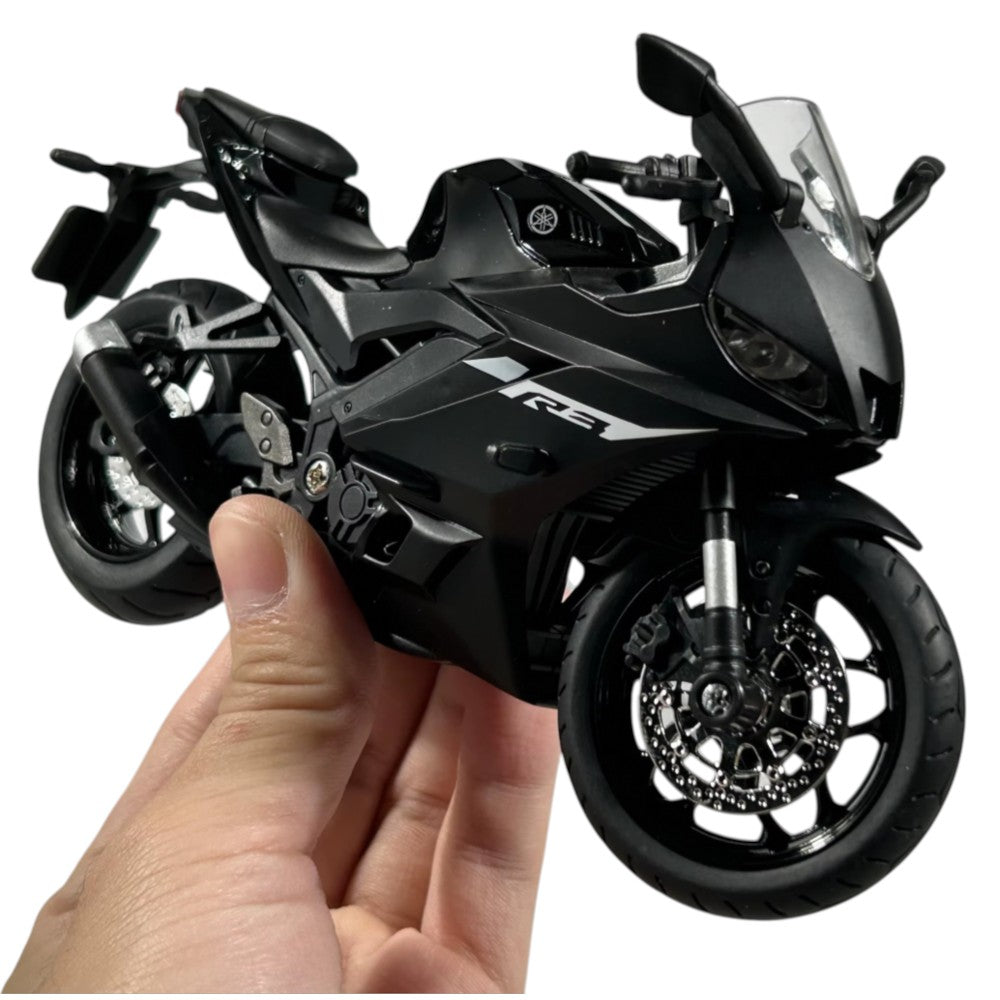 Yamaha YZF-R3 Negro (Luces y Sonido) 1/12