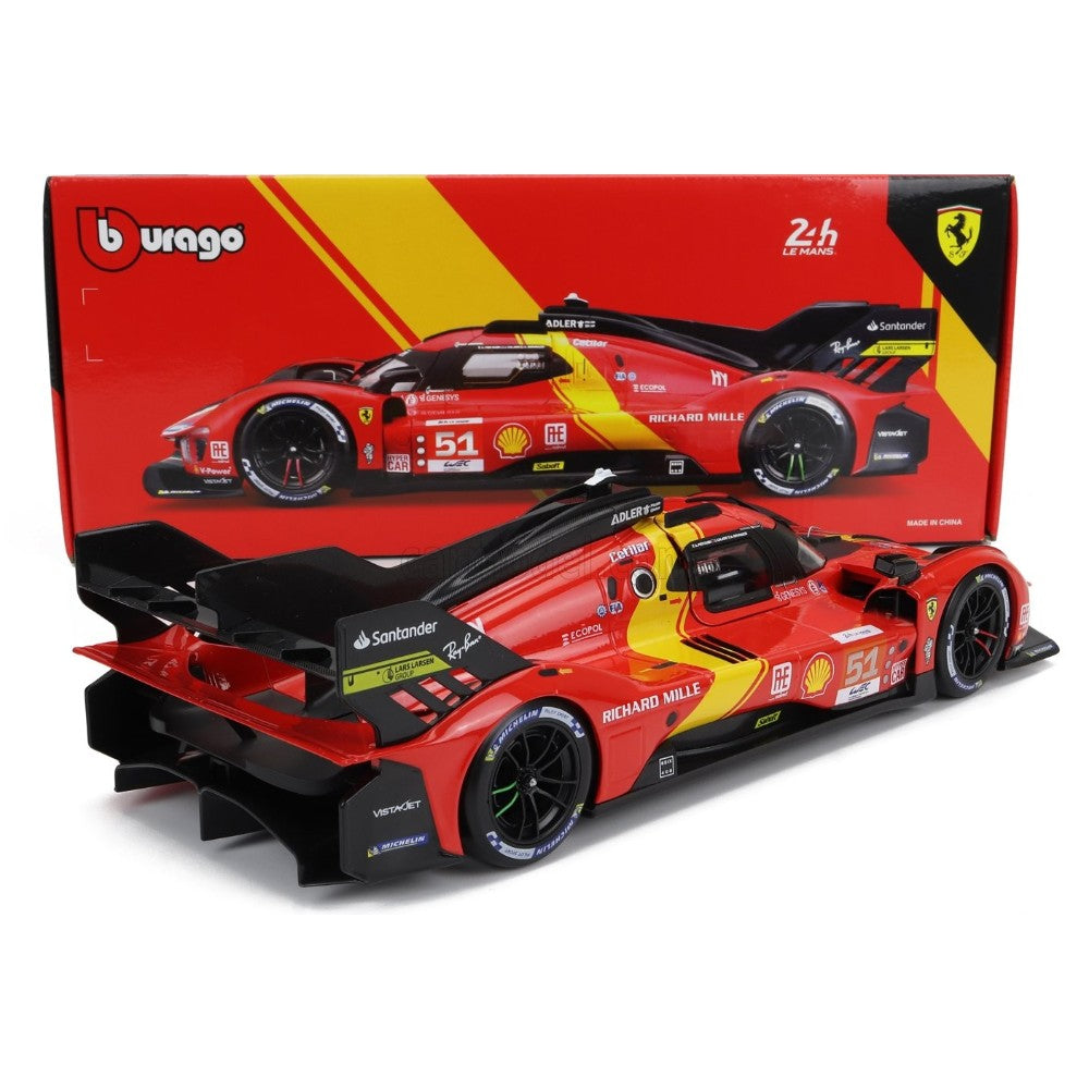 Ferrari 499P 3.0 Turbo V6 Le Mans 2023 #51 Pier Guidi, Calado, Giovinazzi 1/18