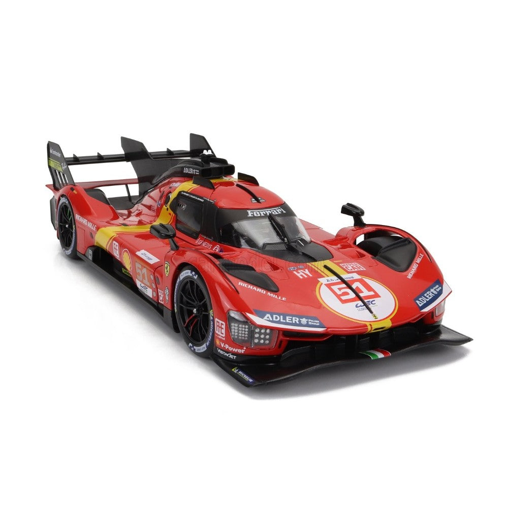 Ferrari 499P 3.0 Turbo V6 Le Mans 2023 #51 Pier Guidi, Calado, Giovinazzi 1/18