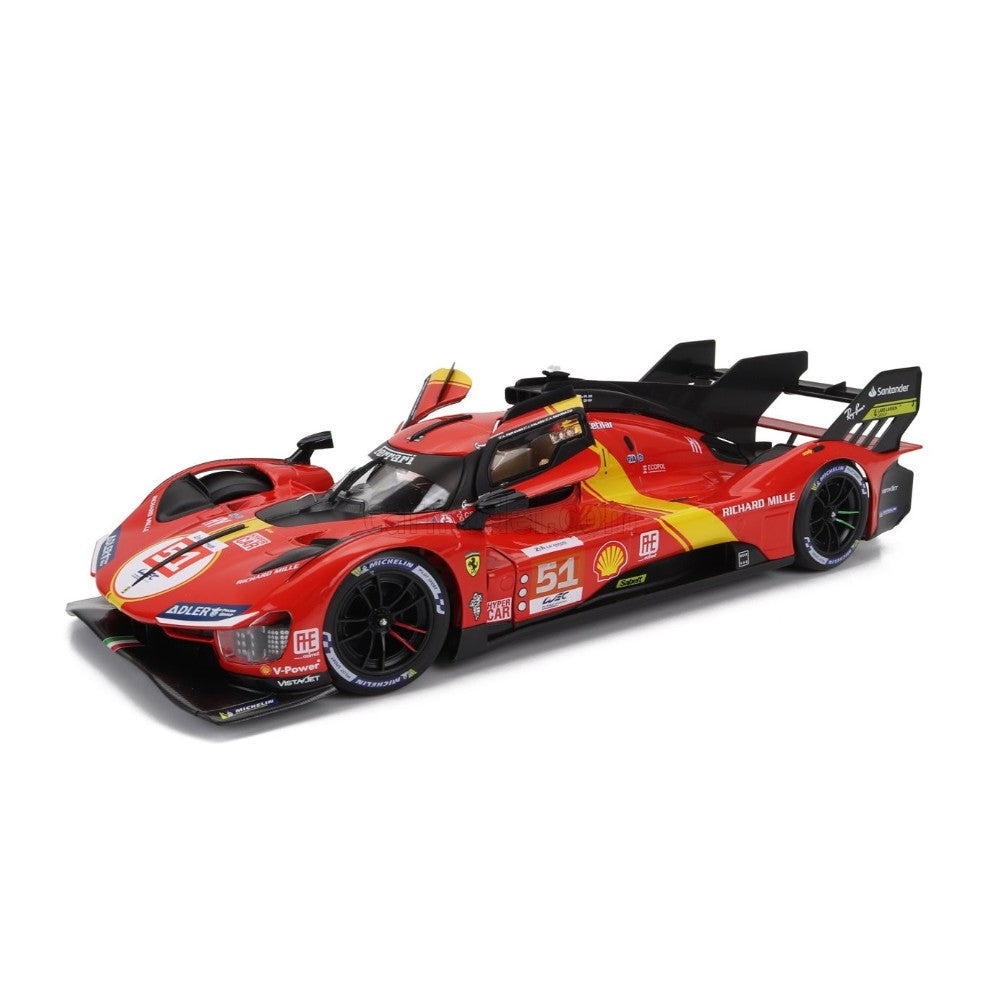 Ferrari 499P 3.0 Turbo V6 Le Mans 2023 #51 Pier Guidi, Calado, Giovinazzi 1/18