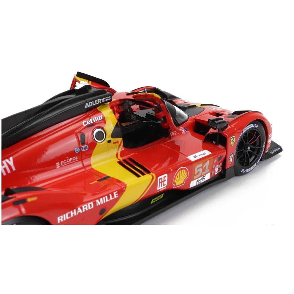 Ferrari 499P 3.0 Turbo V6 Le Mans 2023 #51 Pier Guidi, Calado, Giovinazzi 1/18