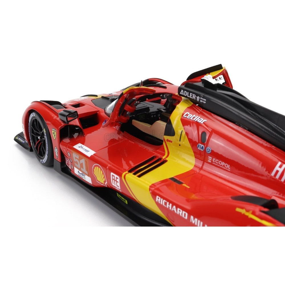 Ferrari 499P 3.0 Turbo V6 Le Mans 2023 #51 Pier Guidi, Calado, Giovinazzi 1/18