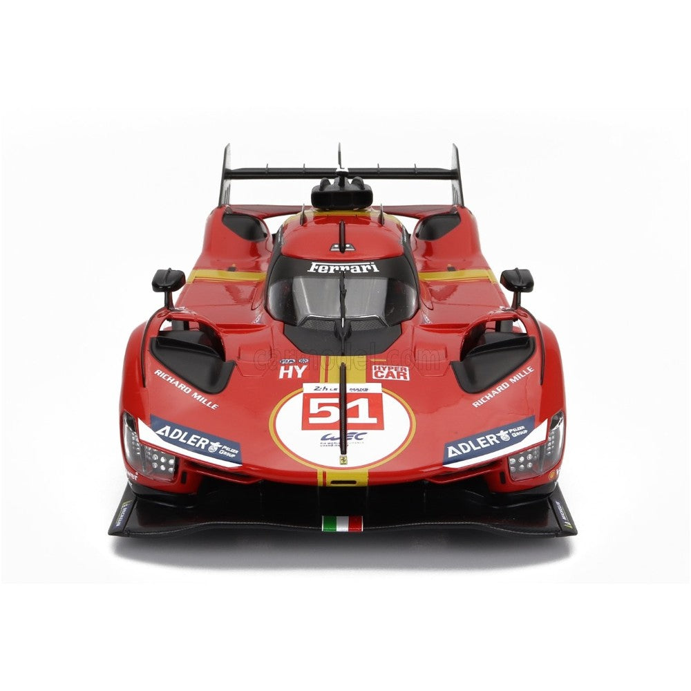 Ferrari 499P 3.0 Turbo V6 Le Mans 2023 #51 Pier Guidi, Calado, Giovinazzi 1/18