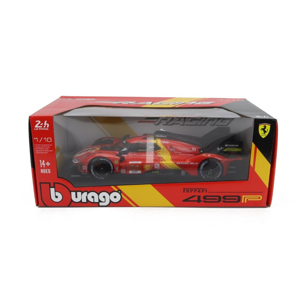 Ferrari 499P 3.0 Turbo V6 Le Mans 2023 #51 Pier Guidi, Calado, Giovinazzi 1/18