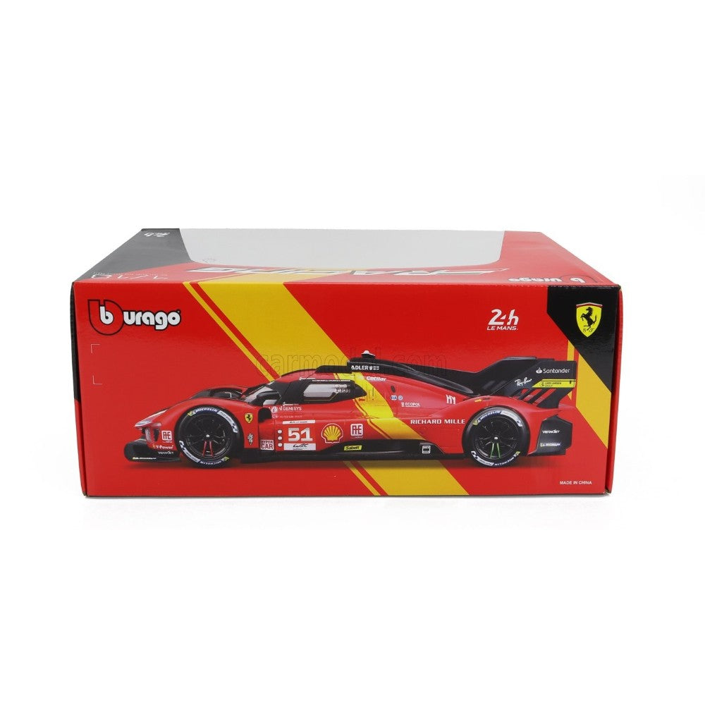 Ferrari 499P 3.0 Turbo V6 Le Mans 2023 #51 Pier Guidi, Calado, Giovinazzi 1/18