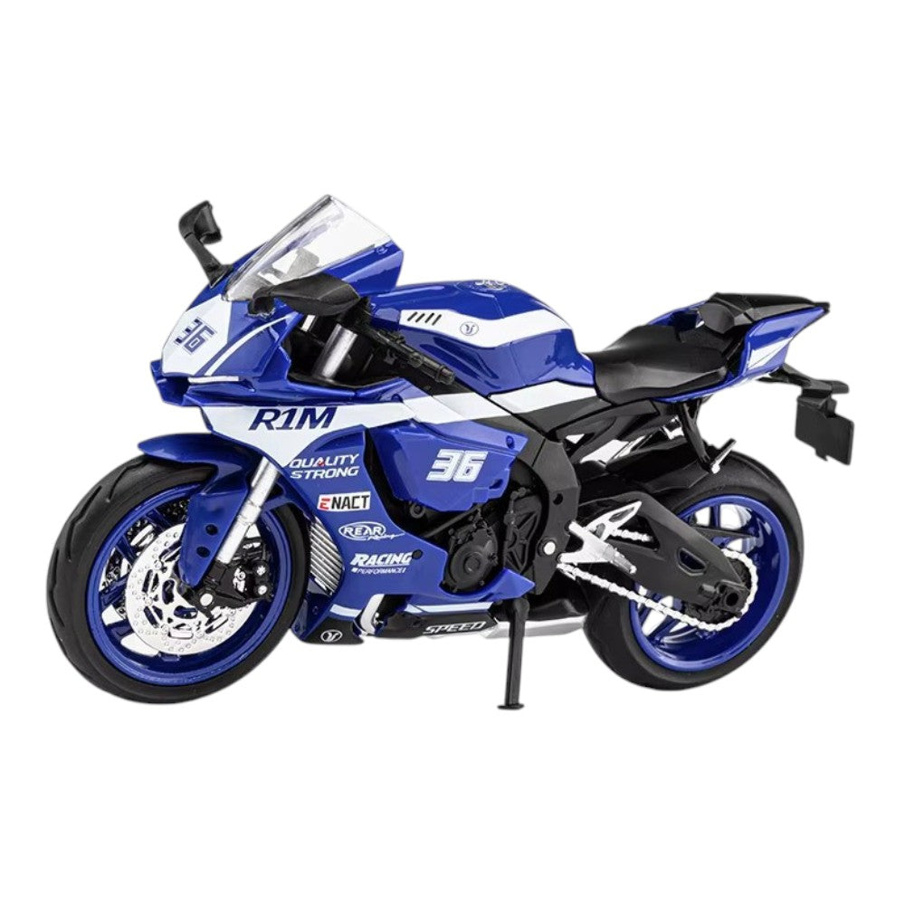 Yamaha YZF-R1M Azul (Luces y Sonido) 1/12