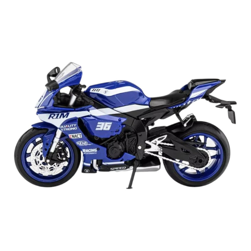 Yamaha YZF-R1M Azul Luces y Sonido 1/12