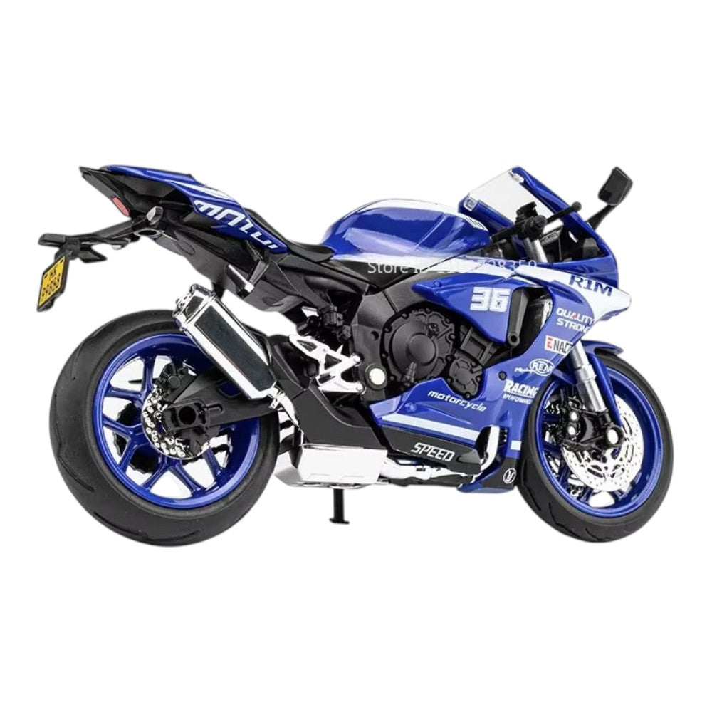 Yamaha YZF-R1M Azul Luces y Sonido 1/12