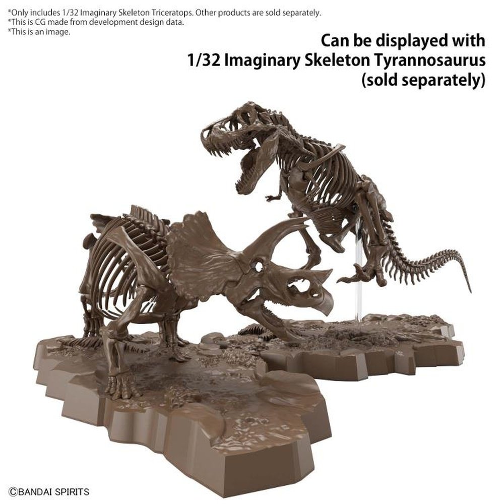 Imaginary Skeleton Triceratops Model Kit 1/32