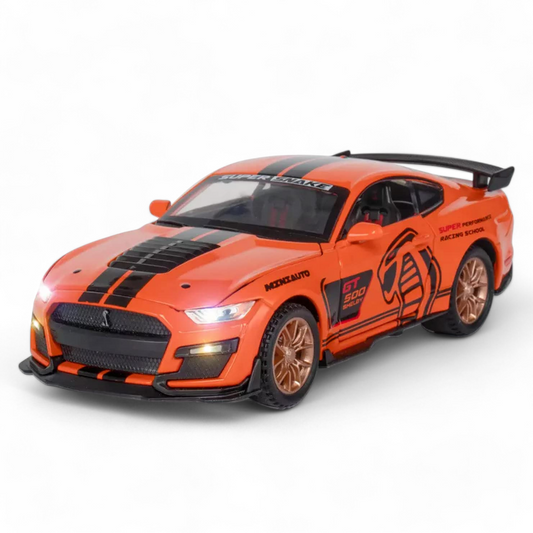 Shelby Cobra GT500 Anaranjado Luces y Sonido 1/30