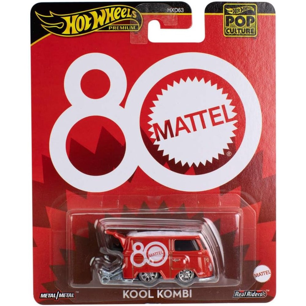 Hot Wheels Pop Culture: 80th Mattel Volkswagen Kool Kombi 1/64