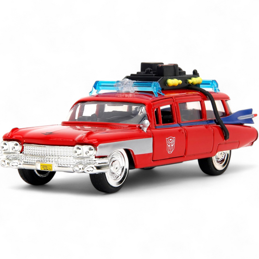Transformers x Ghostbusters - Ecto-1 x Optimus Prime Mash-Up 40th Anniversary 1/32