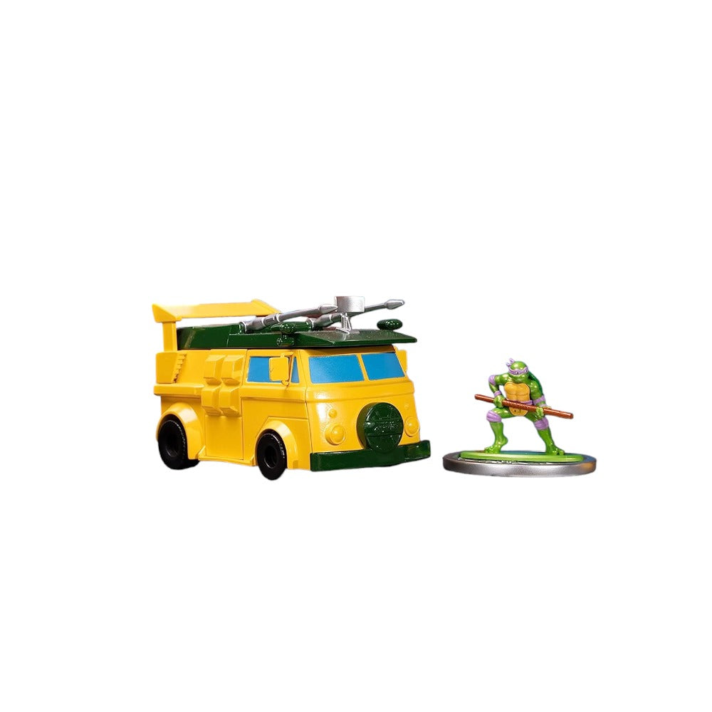 TMNT - Turtle Lair Diorama Set & Party Wagon "Nano Scene" Series