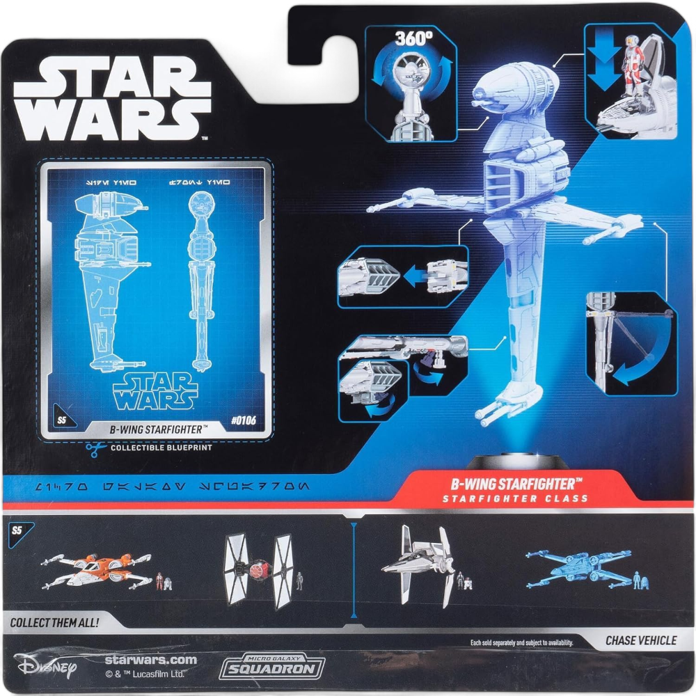 Star Wars: Micro Galaxy Squaron - B-Wing Starfighter
