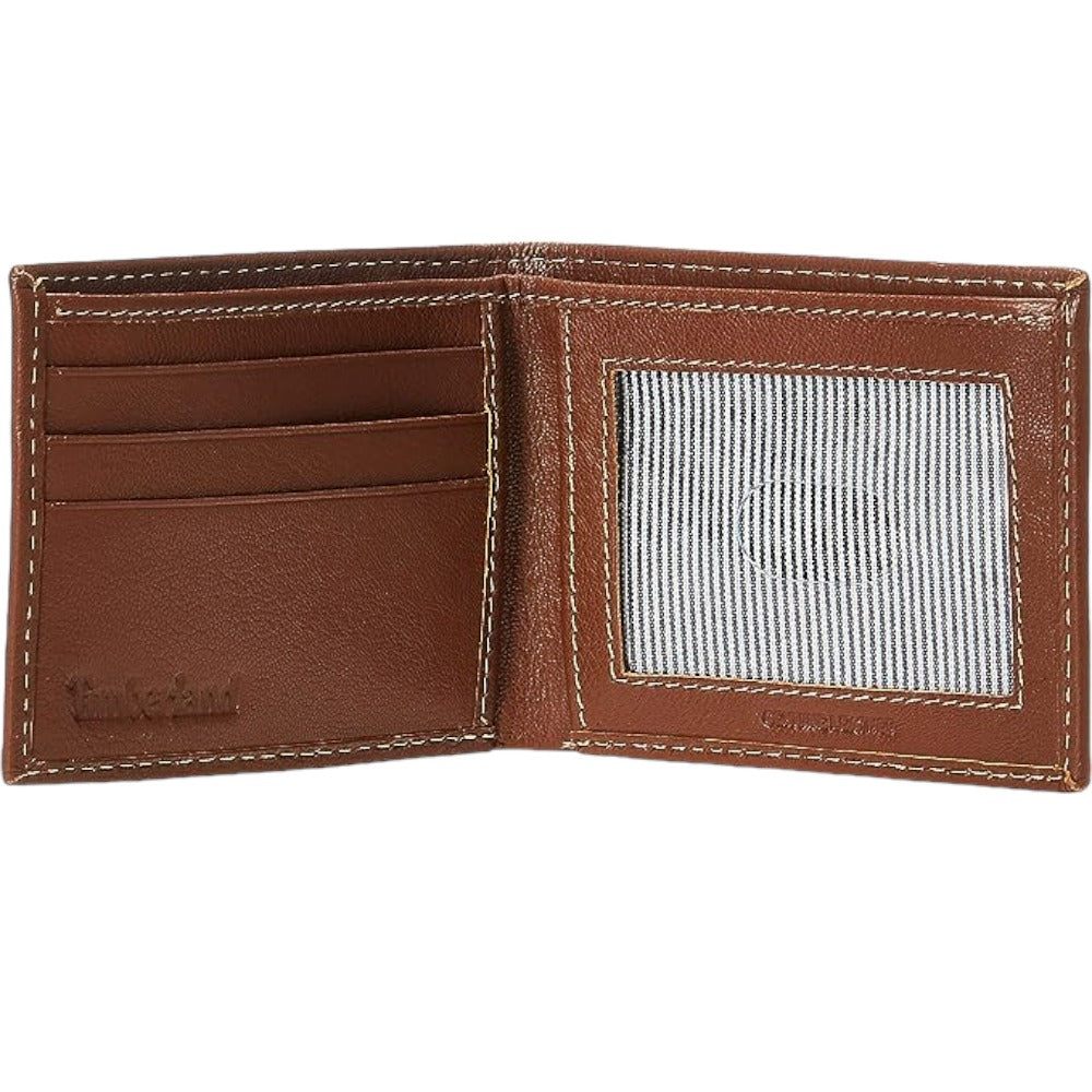 Timberland - Billetera para Hombre Bifold Marrón Claro