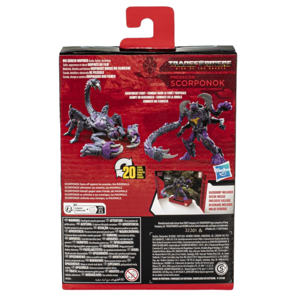 Transformers Studio Series 107 Deluxe Predacon Scorponok