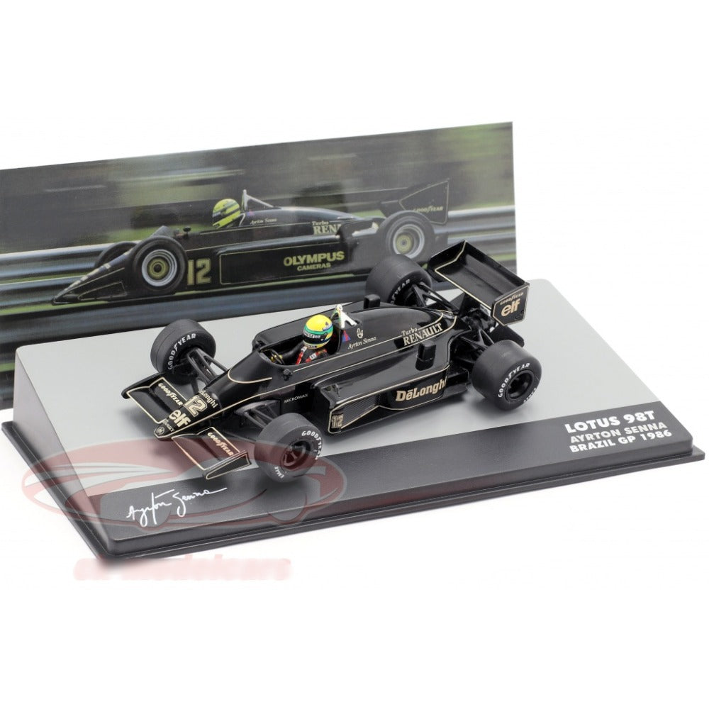 F1 Lotus 98T #12 Ayrton Senna - Brazil GP 1986 1/43