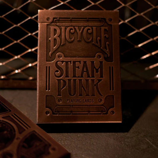 Naipes Bicycle Steampunk Dorado Plata Acero Edicion Especial