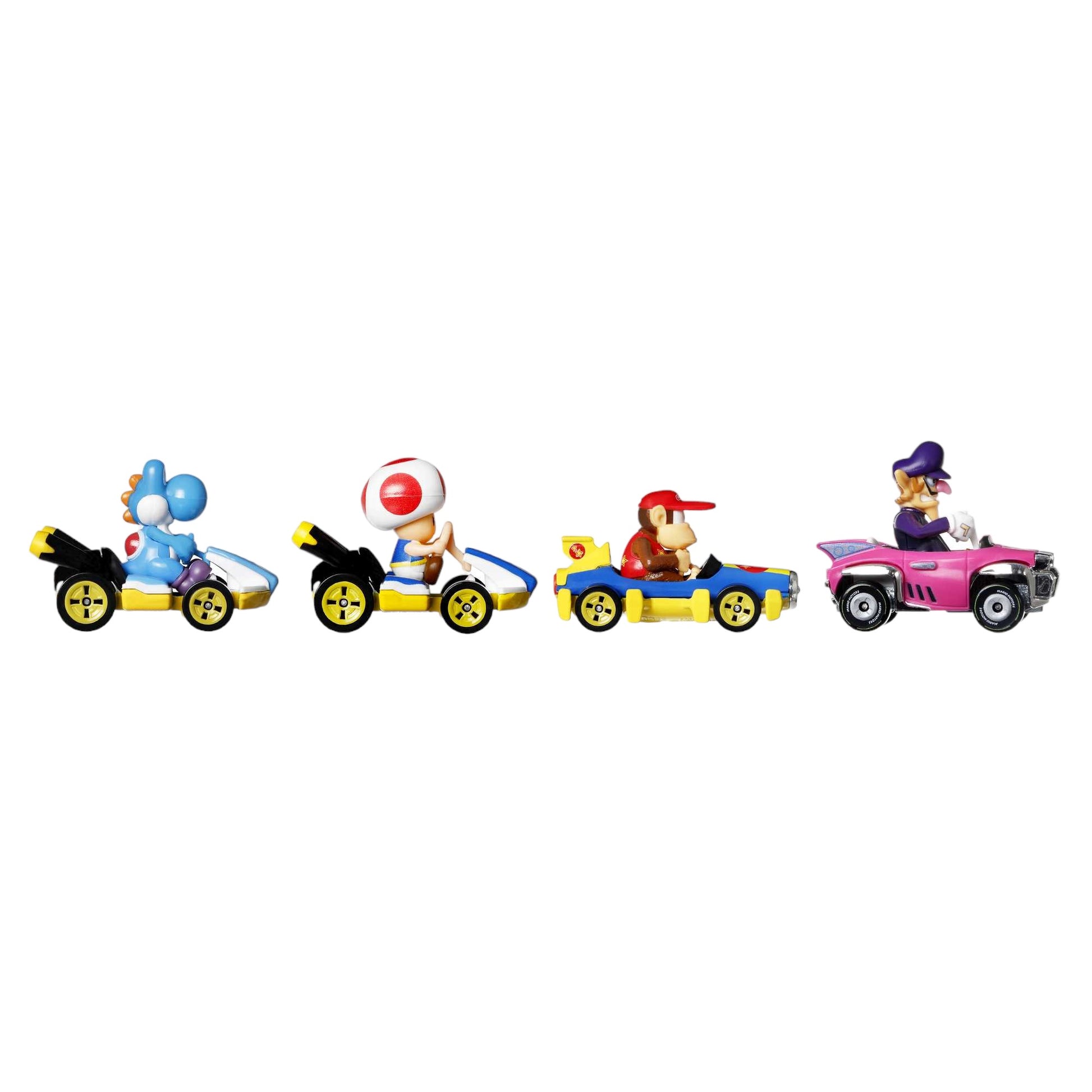 Mario Kart Vehicle 4-Pack, Set Of 4 Fan-Favorite Characters Includes 1 Exclusive Model