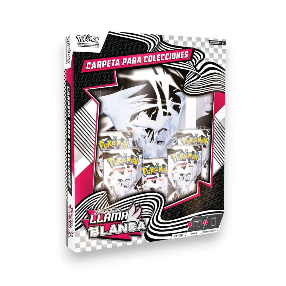 Pokémon TCG: Escarlata & Púrpura - Llama Blanca Carpeta para Colecciones Español