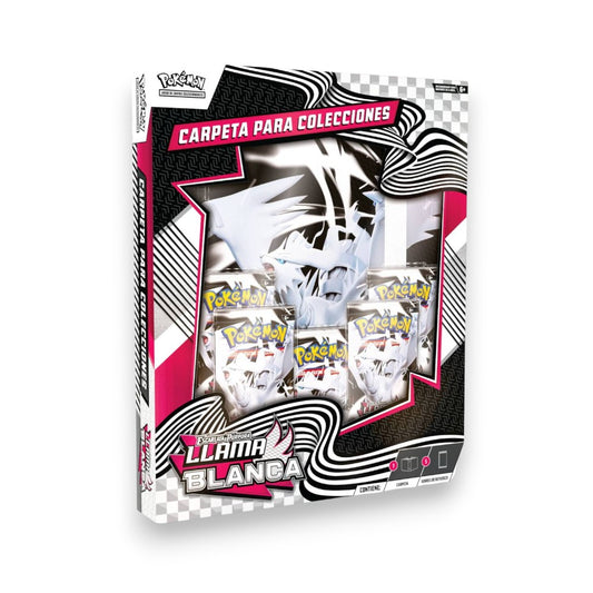 Pokémon TCG: Escarlata & Púrpura - Llama Blanca Carpeta para Colecciones Español
