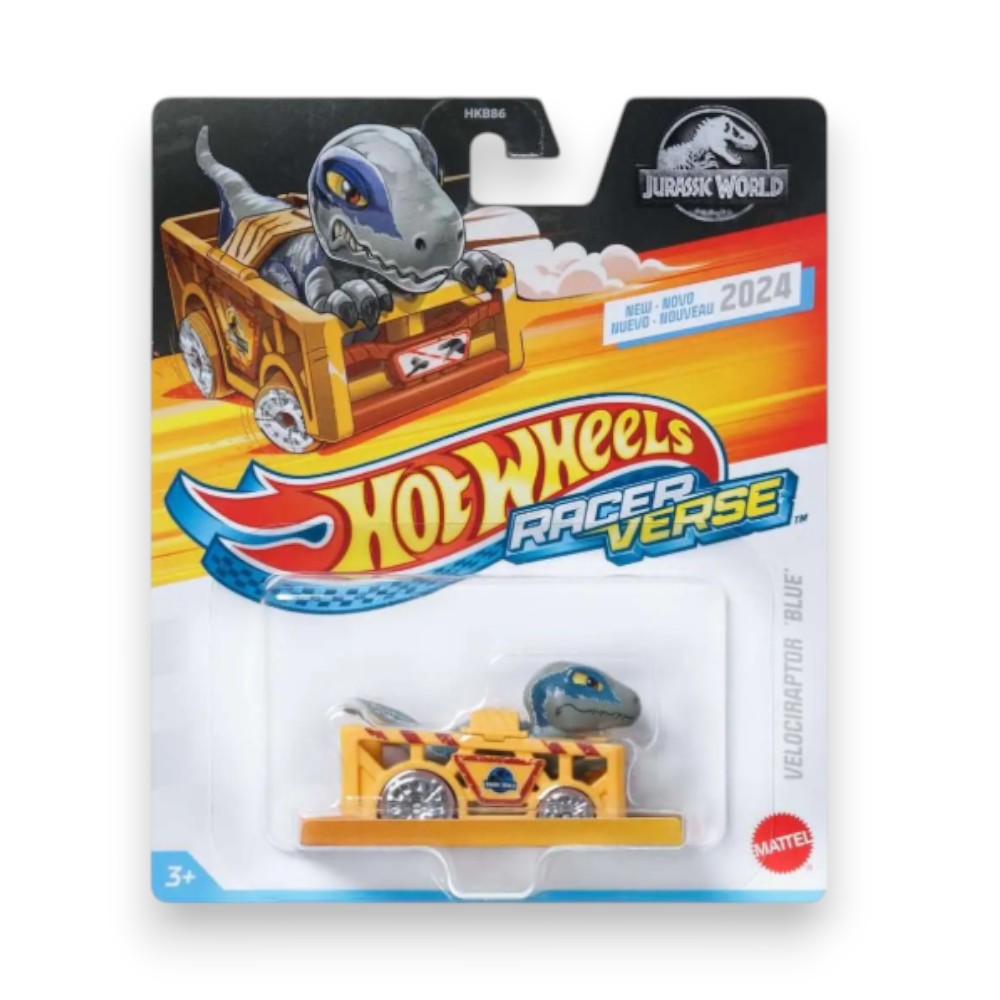 Hot Wheels Racerverse Jurassic World Velociraptor Blue 1/64