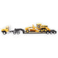 Cat CT660 Day Cab Tractor with Lowboy Trailer and Cat 163H Motor Grader 1/87