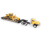 Cat CT660 Day Cab Tractor with Lowboy Trailer and Cat 163H Motor Grader 1/87