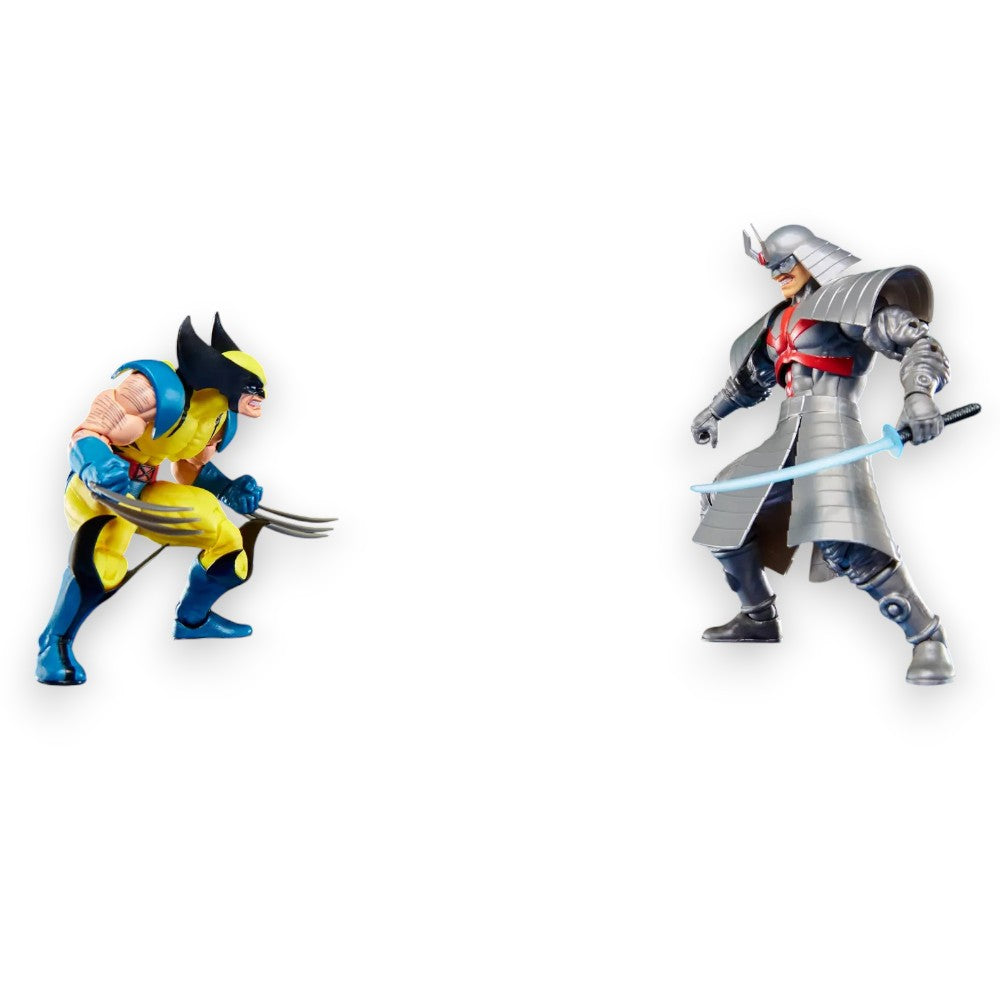 Gamerverse Pack of 2 Action Figures Wolverine vs. Silver Samurai