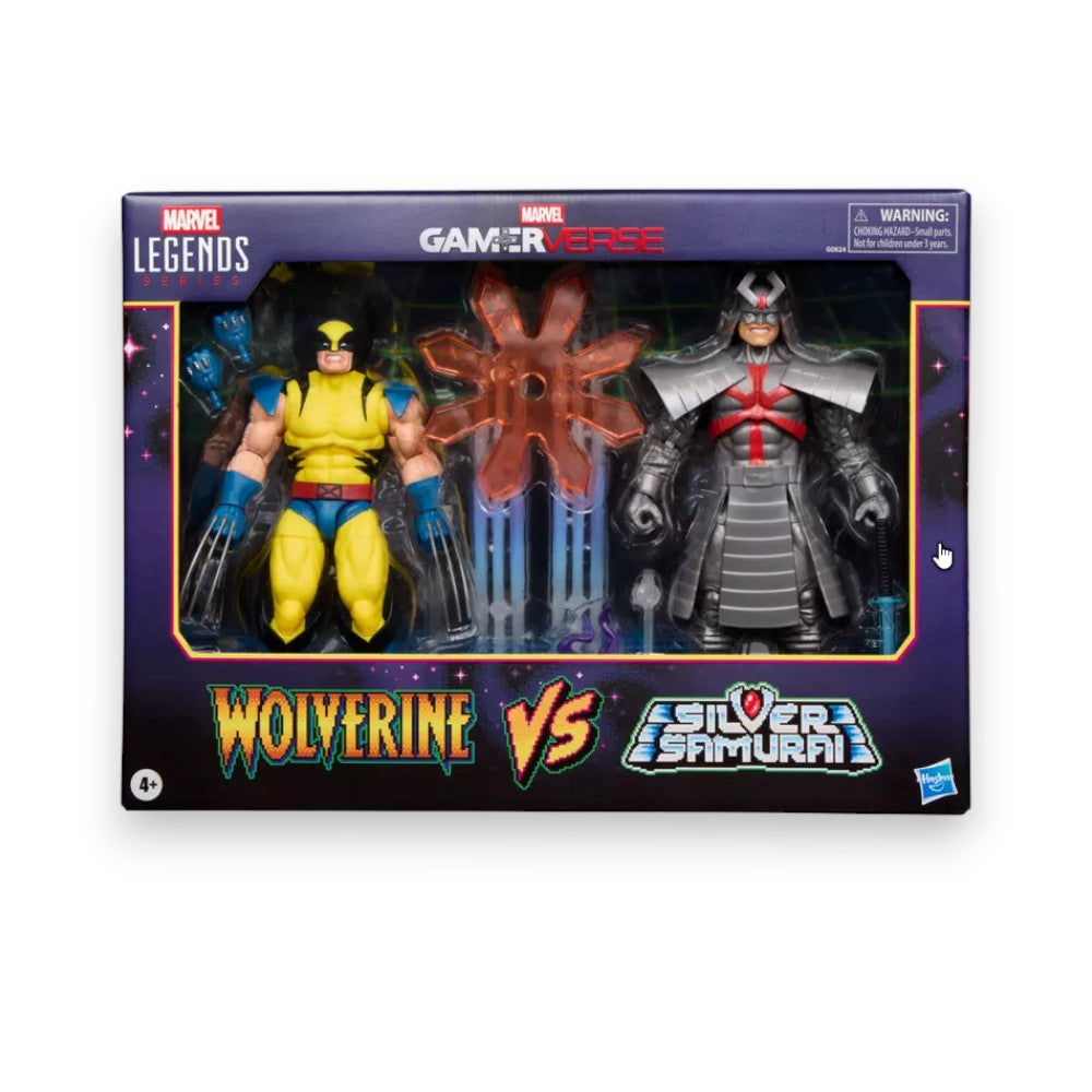 Gamerverse Pack of 2 Action Figures Wolverine vs. Silver Samurai
