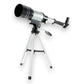 Telescopio Astronómico Básico para Niños AZM70300 Plateado