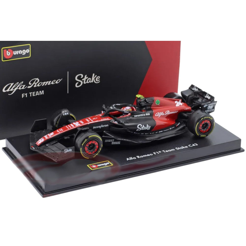 F1 Alfa Romeo C43 #24 Barein GP 2023 - Zhou Guanyu c/Piloto 1/43