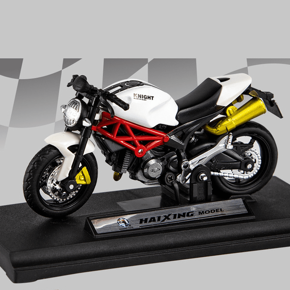 Motocicleta Monster White 1/18