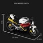 Motocicleta Monster White 1/18