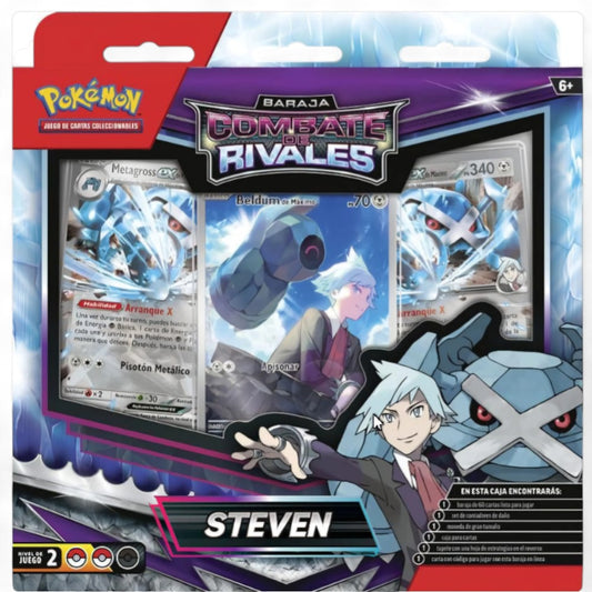 Pokemon TCG: Baraja Combate de Rivales - Steven Español
