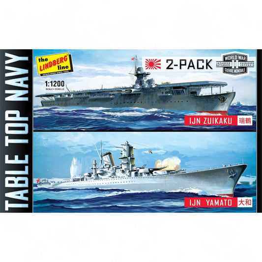WWII Table Top Navy IJN Zuikaku & IJN Yamato Model Kit 1/2000