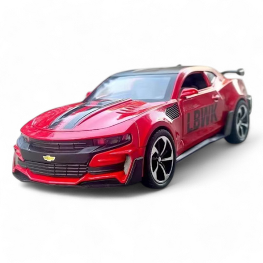 Chevrolet Camaro Turbo Rojo Luces y Sonido 1/24